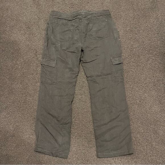 Eileen Fisher Linen Blend Cargo Pants - Picture 3 of 7